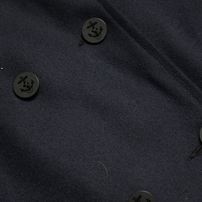 Armor-lux Peacoat bicolore "Fort Cigogne" - Navire / Aluminium