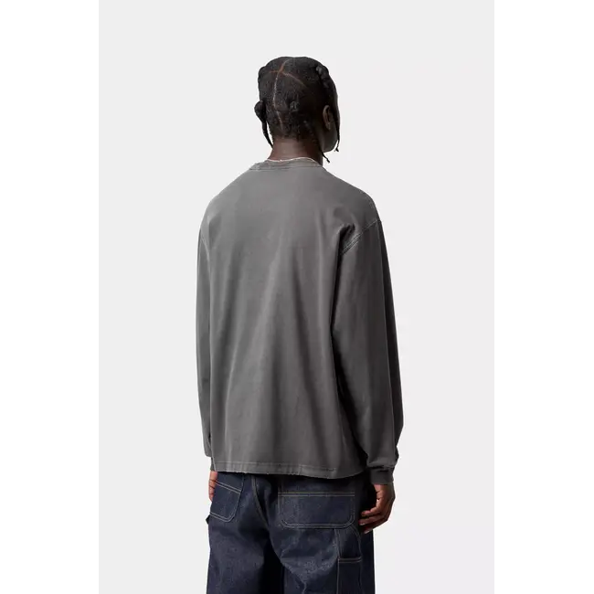 Carhartt WIP L/S Torion Pocket T-Shirt - Black grind wash