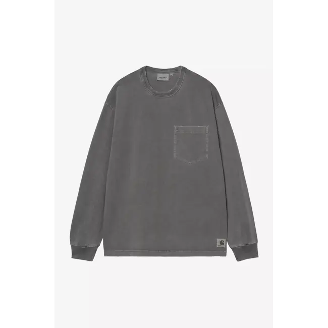 Carhartt WIP L/S Torion Pocket T-Shirt - Black grind wash