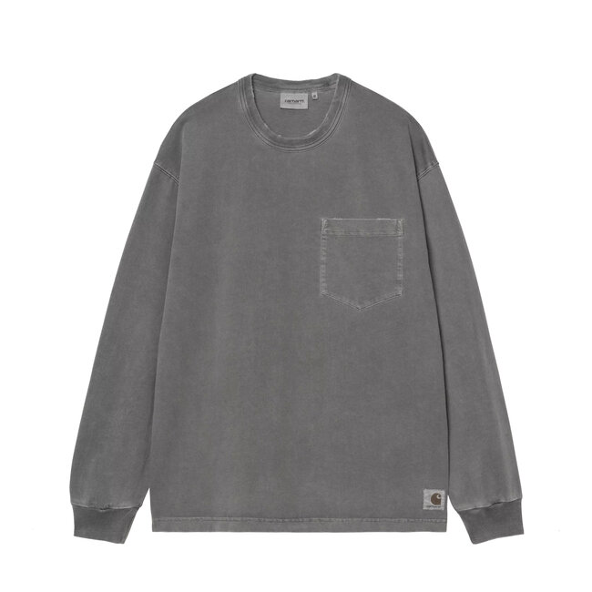 Carhartt WIP L/S Torion Pocket T-Shirt - Black grind wash