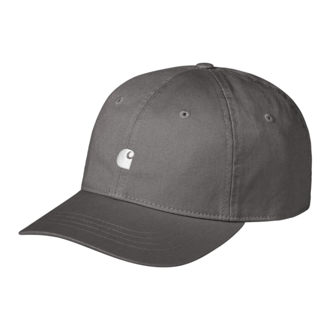 Carhartt WIP Madison Logo Cap - Porphyry /White