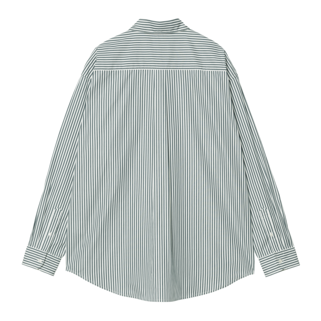 Carhartt WIP L/S Daldry Stripe Shirt - Office Blue
