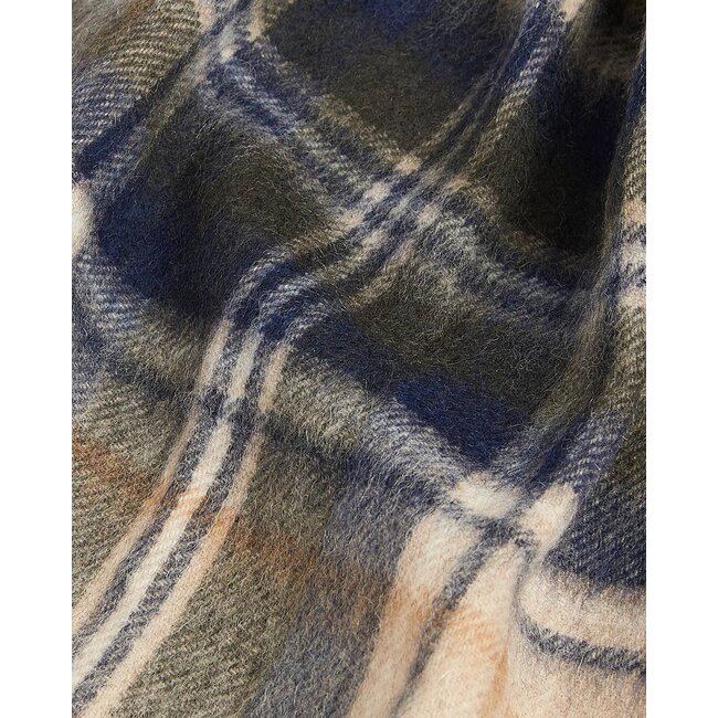 Barbour Check Tartan Scarf - Sand Beige Plaid