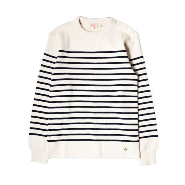 Armor-lux Sailor Sweater "Molène" - Nature / Navy