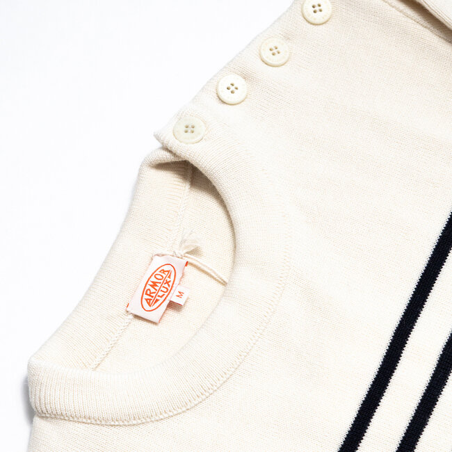 Armor-lux Sailor Sweater "Molène" - Nature / Navy