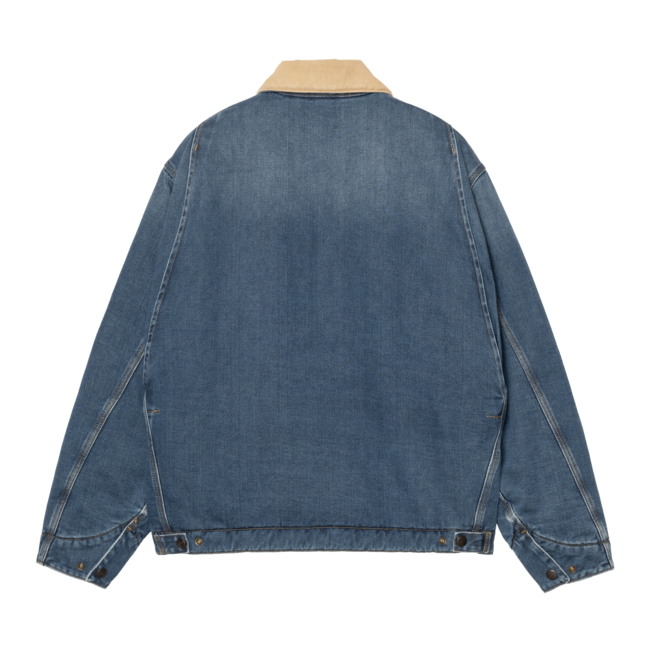Carhartt WIP OG Detroit Jacket - Blue / Dusty H Brown dark used washed