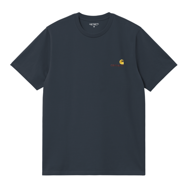 Carhartt WIP S/S American Script T-Shirt - Deep Night