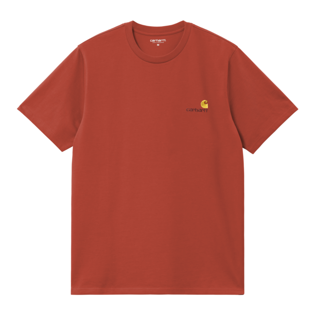 Carhartt WIP S/S American Script T-Shirt - Oxide Red