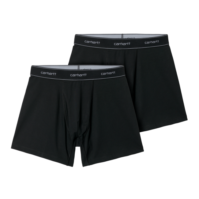Carhartt WIP Cotton Trunks (2 - Pack) - Black / Black