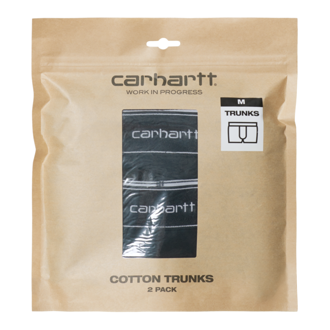 Carhartt WIP Cotton Trunks (2 - Pack) - Black / Black