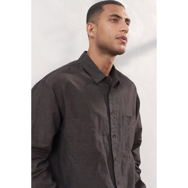 About Companions Dario Shirt - Linen Coffee