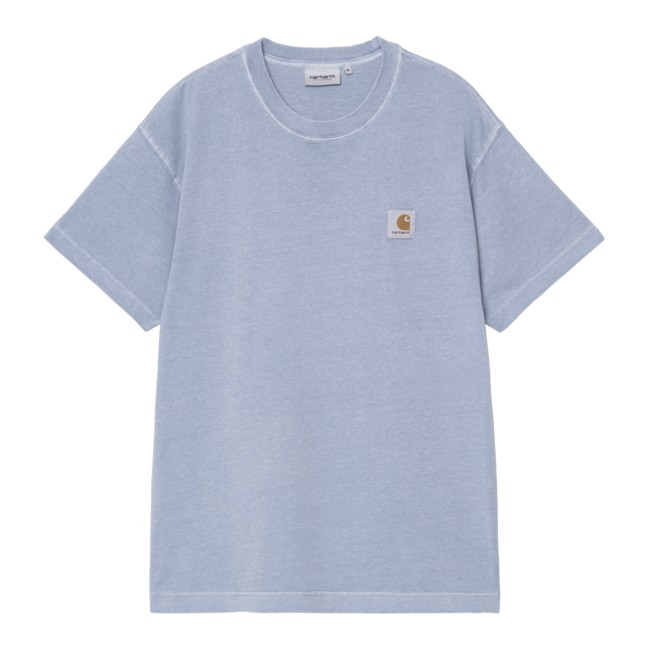 Carhartt WIP S/S Nelson T-Shirt - Gentle Blue garment dyed