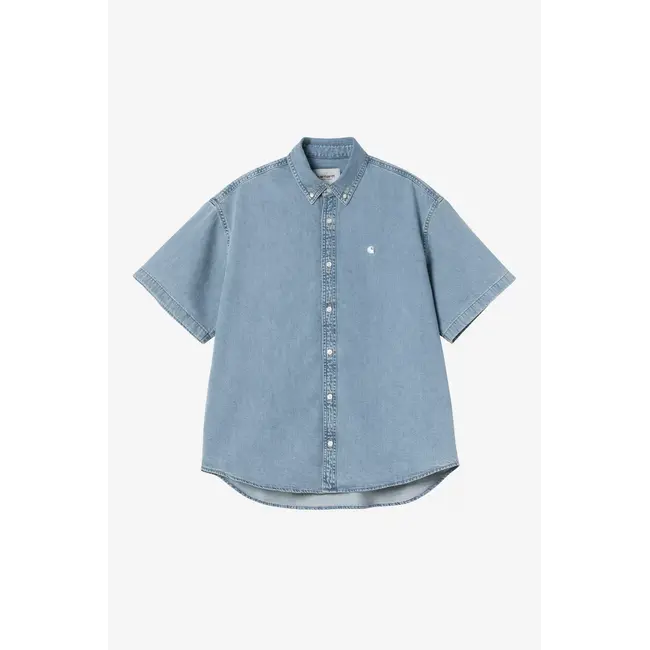 Carhartt WIP S/S Lucas Shirt - Blue bleached