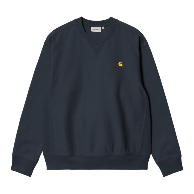 Carhartt WIP American Script Sweat - Deep Night