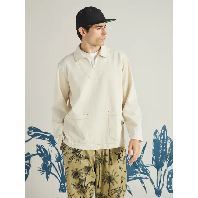 Universal Works Smock Overshirt - Ecru