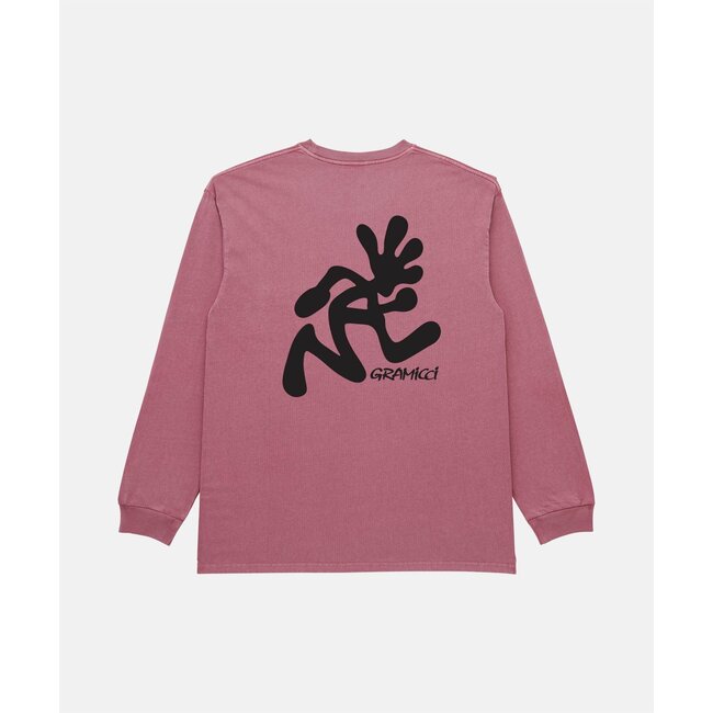 Gramicci L/S Running Man Tee - Red Pigment