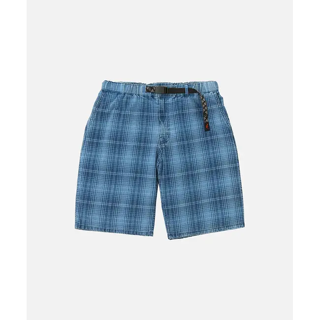 Gramicci Lagoon Short Denim Plaid - Indigo