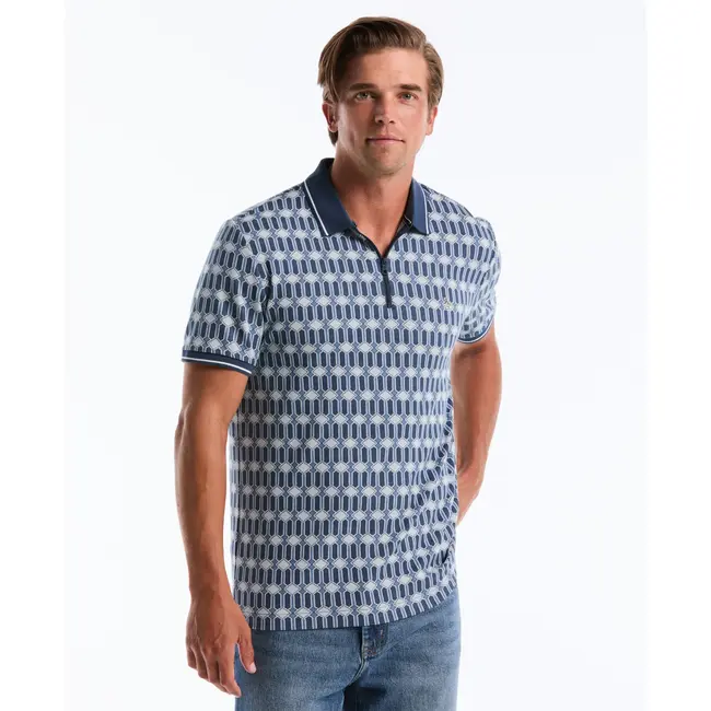 Original Penguin Jacquard Polo - Sargasso Sea