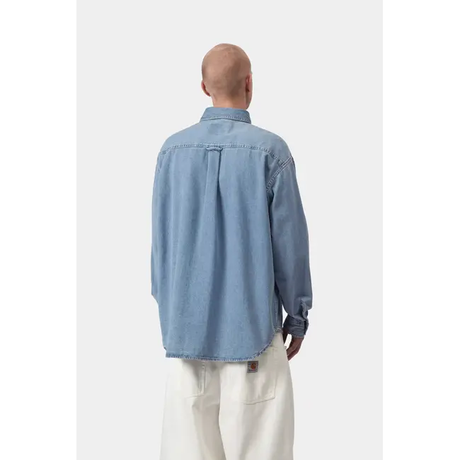 Carhartt WIP L/S Lucas Shirt - Blue bleached