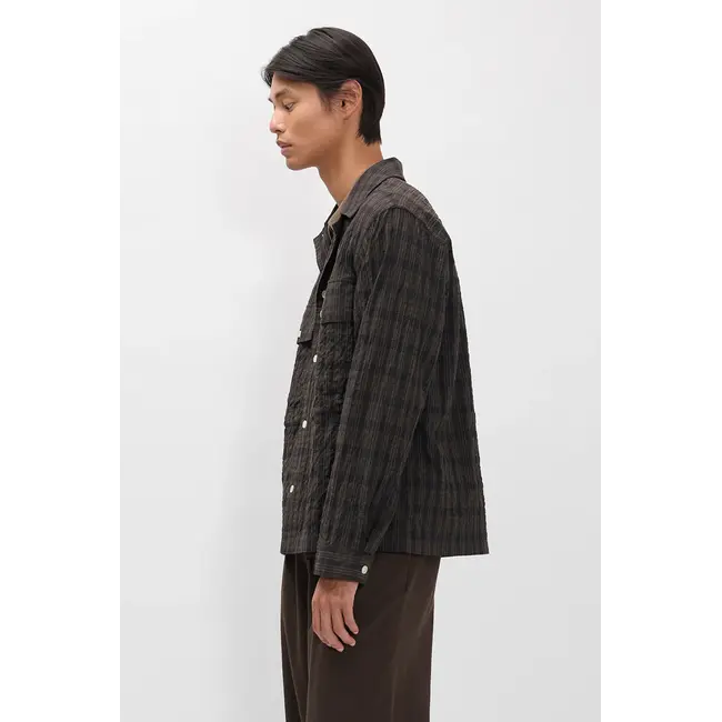 Norse Projects Mols Hunting Check Shirt - Delicioso Brown