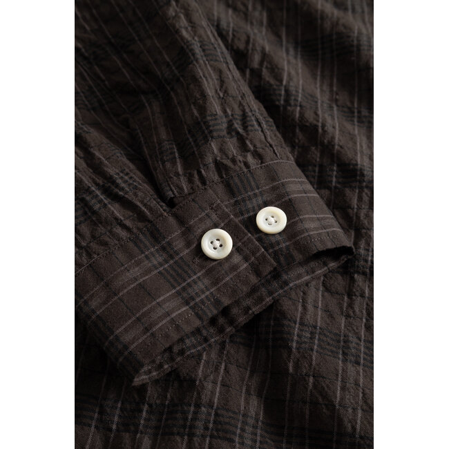 Norse Projects Mols Hunting Check Shirt - Delicioso Brown
