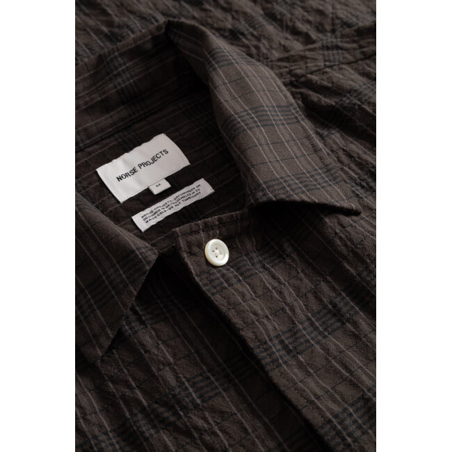 Norse Projects Mols Hunting Check Shirt - Delicioso Brown