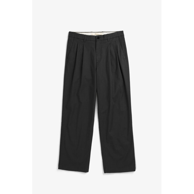 Norse Projects Hestur Relaxed Twill Pleated Trouser - Black