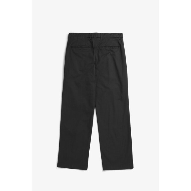 Norse Projects Hestur Relaxed Twill Pleated Trouser - Black