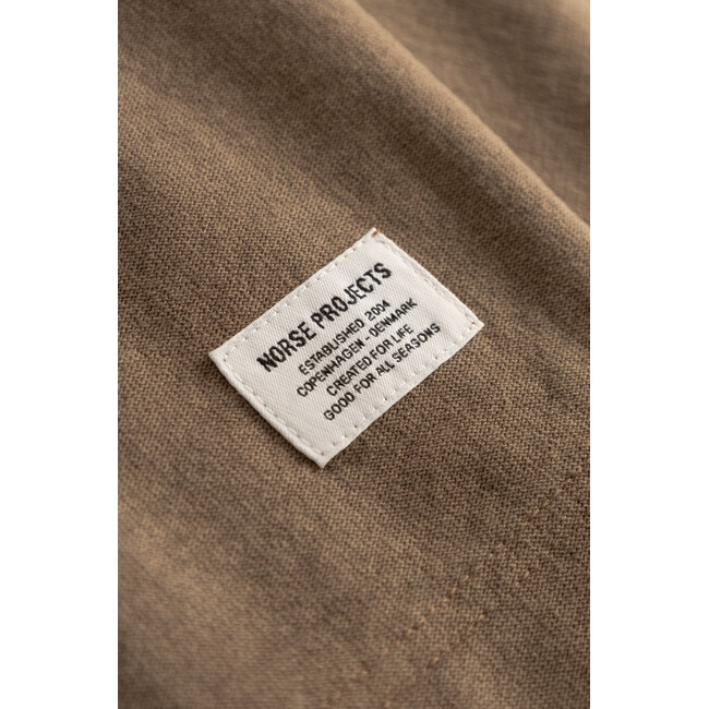 Norse Projects Elmelunde Organic Dry Cotton GMD T-shirt - Walnut