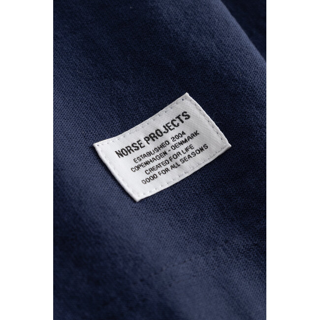 Norse Projects Elmelunde Organic Dry Cotton GMD T-shirt - Workwear Blue