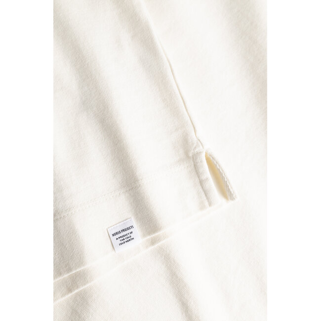 Norse Projects Isefjord Compact Cotton LS Polo - Ecru