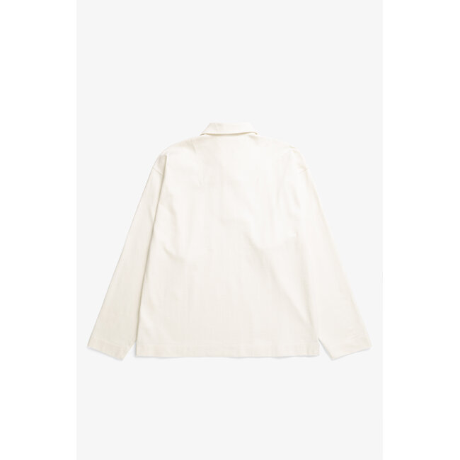Norse Projects Isefjord Compact Cotton LS Polo - Ecru