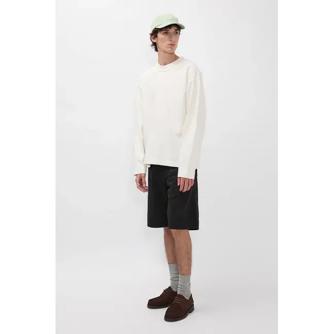 Norse Projects Isefjord Compact Cotton LS Polo - Ecru