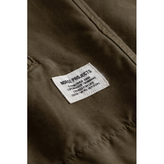 Norse Projects Raabjerg Canvas Jacket - Olive Night