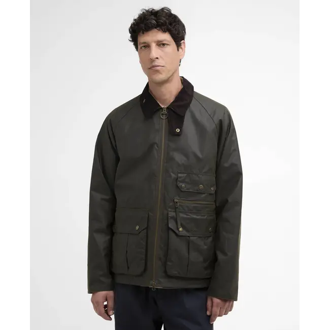 Barbour Re-Engineered Blackett Spey wax Jacket - Archive Olive