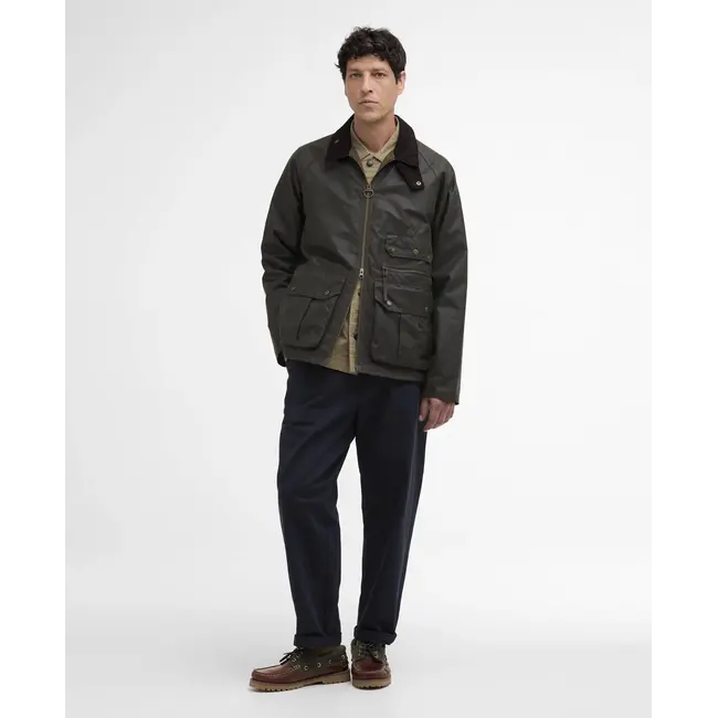 Barbour Re-Engineered Blackett Spey wax Jacket - Archive Olive