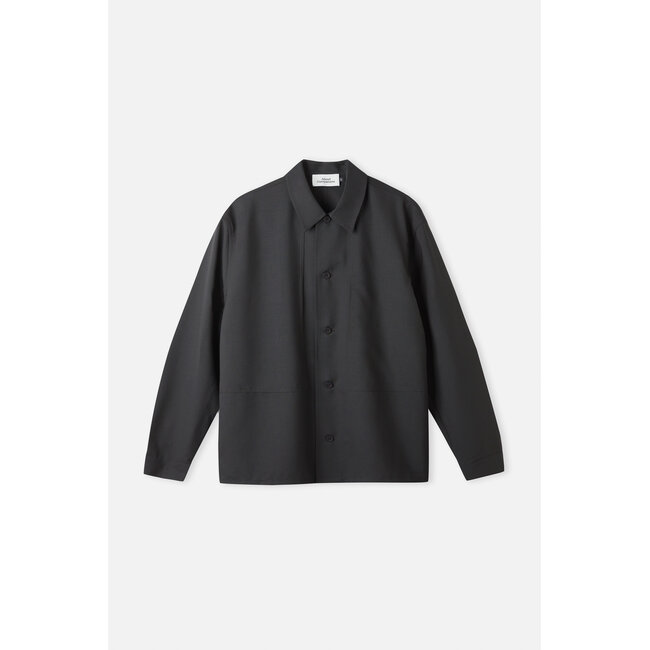 About Companions Owe Overshirt  - Eco Cool Wool Ebony