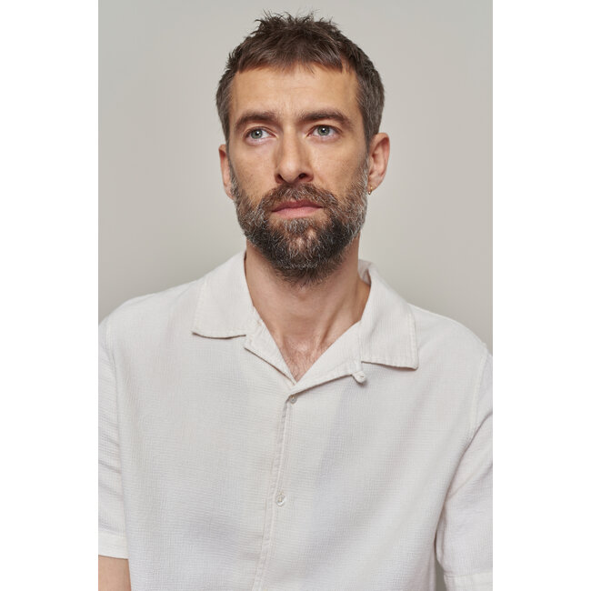 About Companions Kuno Shirt  - Eco Crincle White