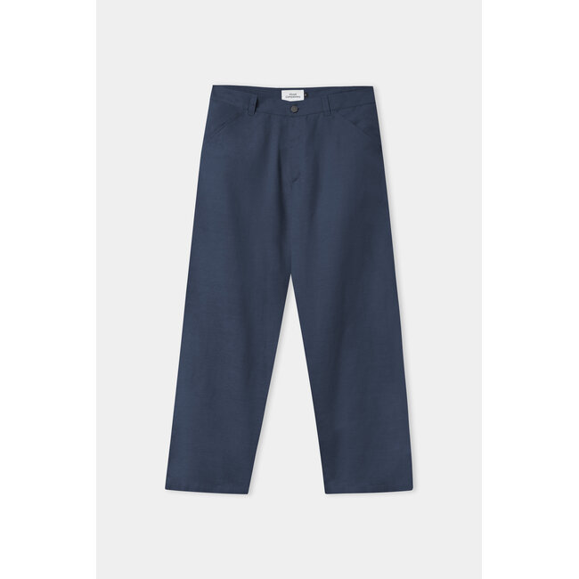 About Companions Carlo Trousers  - Linen Cold Navy
