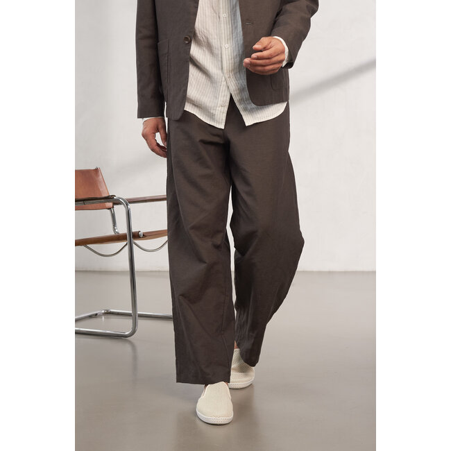 About Companions Carlo Trousers  - Linen Coffee