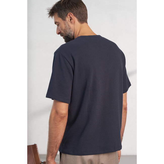 About Companions Anton T-Shirt  - Eco Grain Jersey Dark Navy