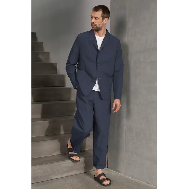 About Companions Carlo Trousers  - Linen Cold Navy