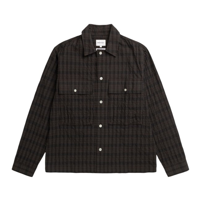 Norse Projects Mols Hunting Check Shirt - Delicioso Brown