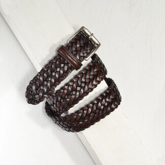 Anderson's Narrow Woven Leather Casual Belt