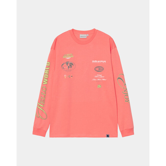 Carhartt WIP Audio Archives WIP L/S T-Shirt - Orange