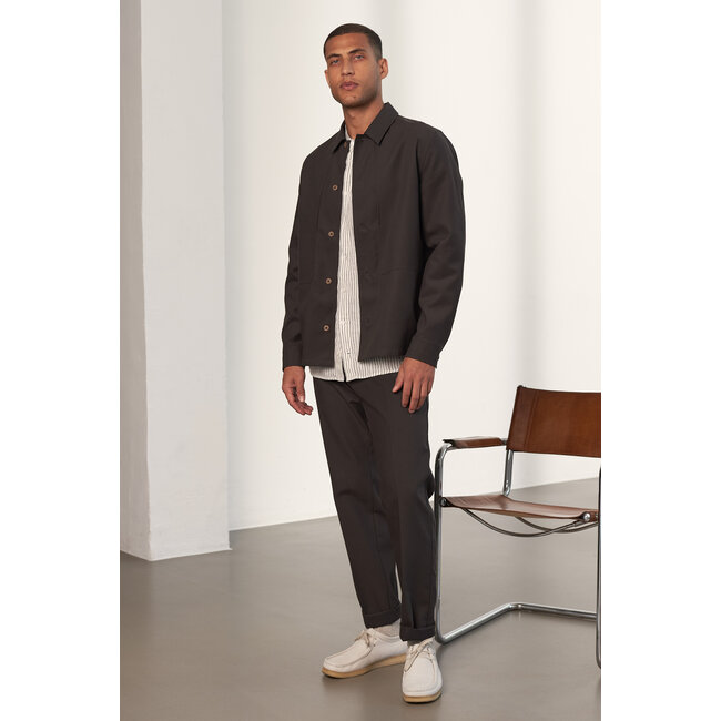 About Companions Jostha Trousers - Tencel Graphite Brown