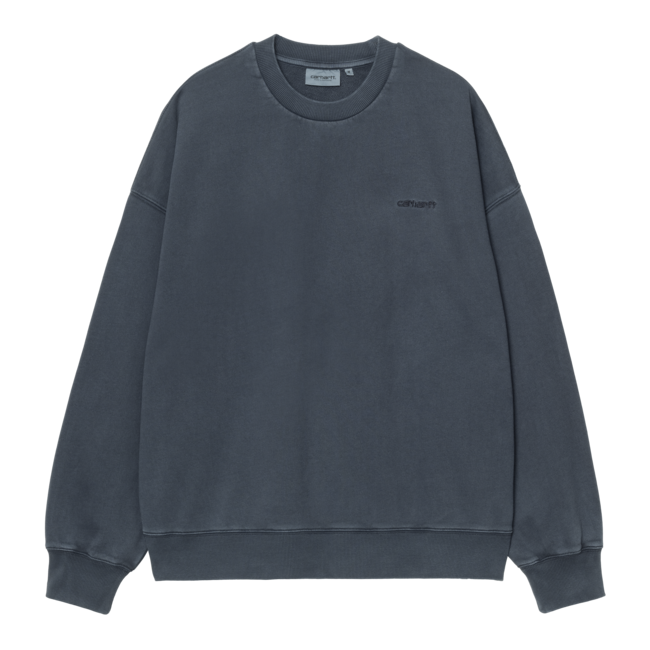 Carhartt WIP Benton Sweat - Carbon garment dyed
