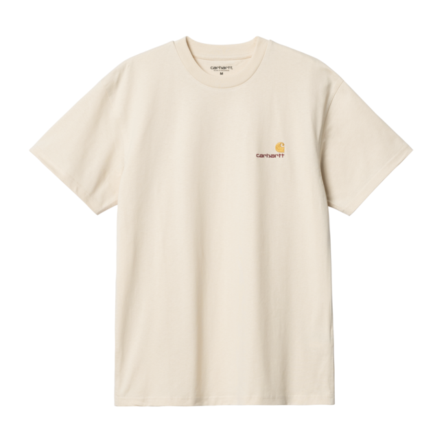 Carhartt WIP S/S American Script T-Shirt - Natural