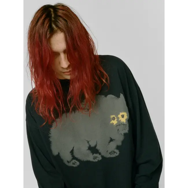 Wild Animals Wolf Longsleeve - Black