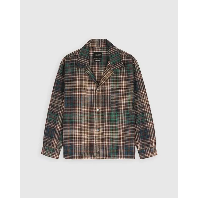 Howlin' Boxy Freedom Shirt - Japanese Twill Check - Brown